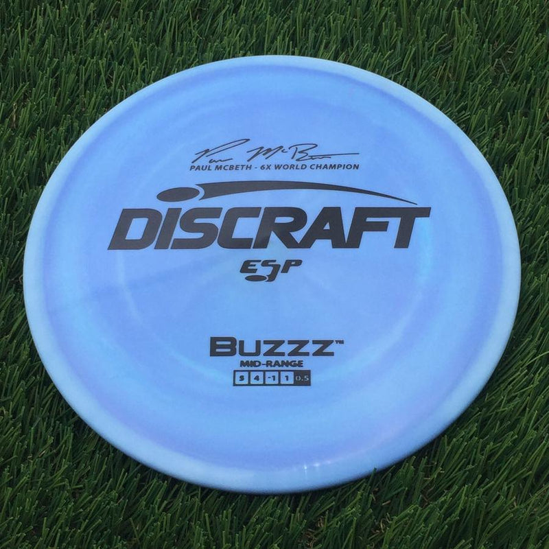 Discraft ESP Buzzz with Paul McBeth - 6x World Champion Signature Stamp- 173.16 Blue