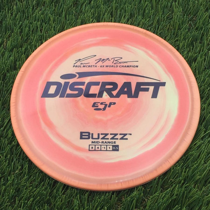 Discraft ESP Buzzz with Paul McBeth - 6x World Champion Signature Stamp- 173.73 Orange