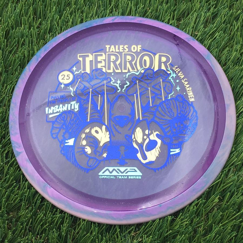 Axiom Particle Glow Proton Insanity with Tales of Terror - Puppet Master Silva Saarinen by Artist Damian White Stamp- 173.84 Purple