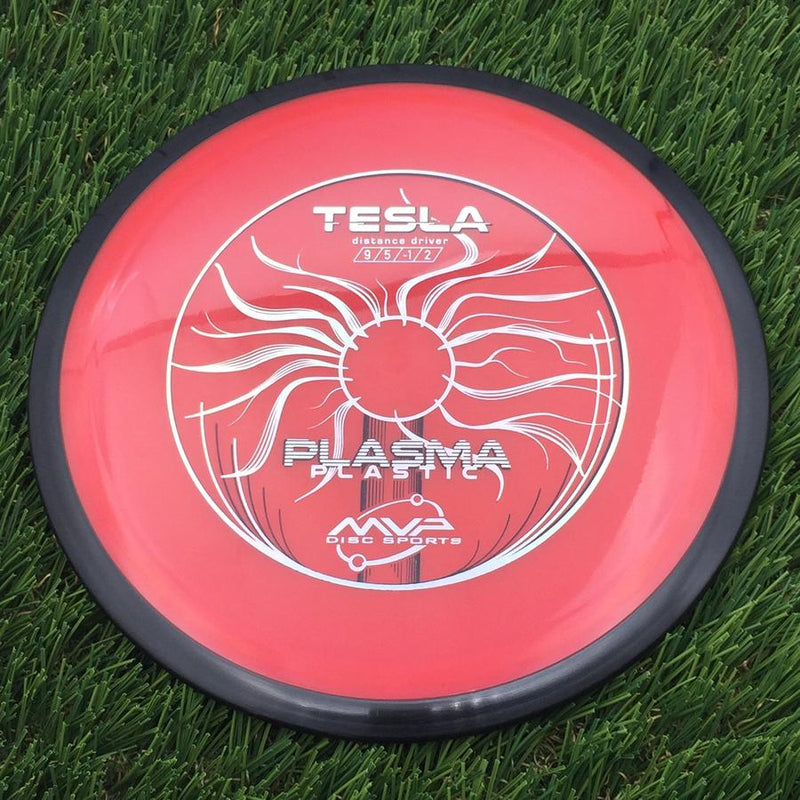 MVP Plasma Tesla with Globe Stock Stamp- 158.56 Red