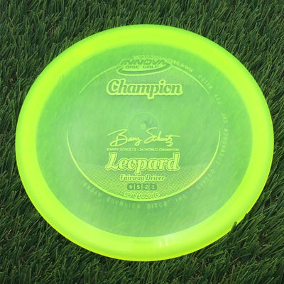 Innova Champion Leopard with Barry Schultz - 2x World Champion Signature Stamp- 166.61 Yellow