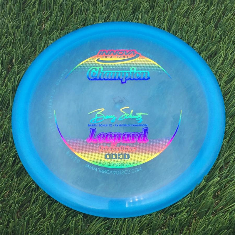 Innova Champion Leopard with Barry Schultz - 2x World Champion Signature Stamp- 167.16 Blue