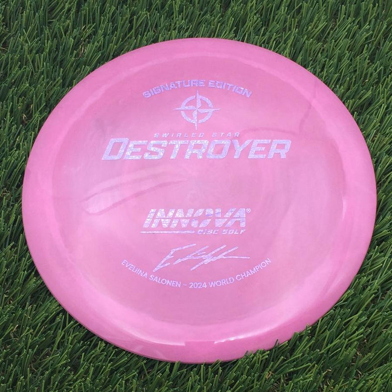 Innova Swirled Star Destroyer with Eveliina Salonen - 2024 World Champion Signature Edition Stamp- 172.94 Purple
