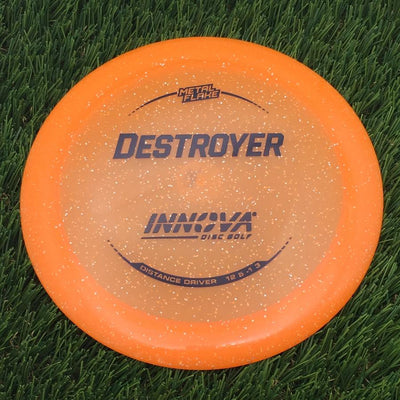 Innova Champion Metal Flake Destroyer with Burst Logo Stock Stamp- 175.78 Orange