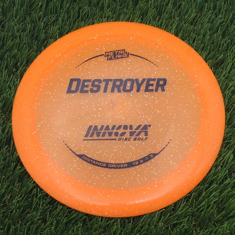 Innova Champion Metal Flake Destroyer with Burst Logo Stock Stamp- 175.78 Orange