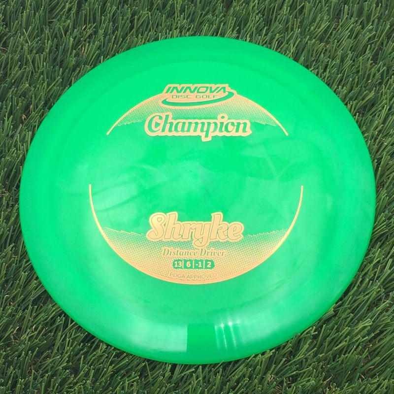 Innova Champion Champion Shryke with Circle Fade Stock Stamp- 175.16 Green