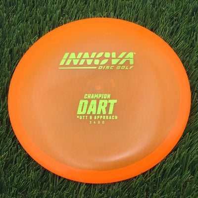 Innova Champion Dart with Burst Logo Stock Stamp- 169.29 Orange