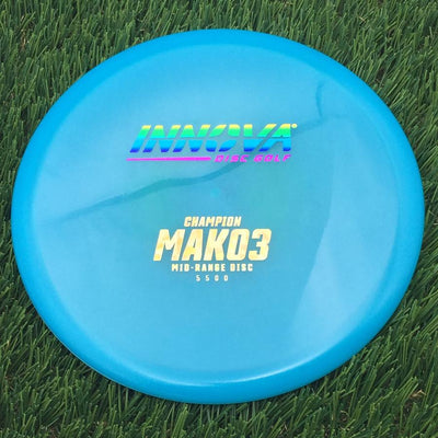 Innova Champion Mako3 with Burst Logo Stock Stamp- 176.91 Blue