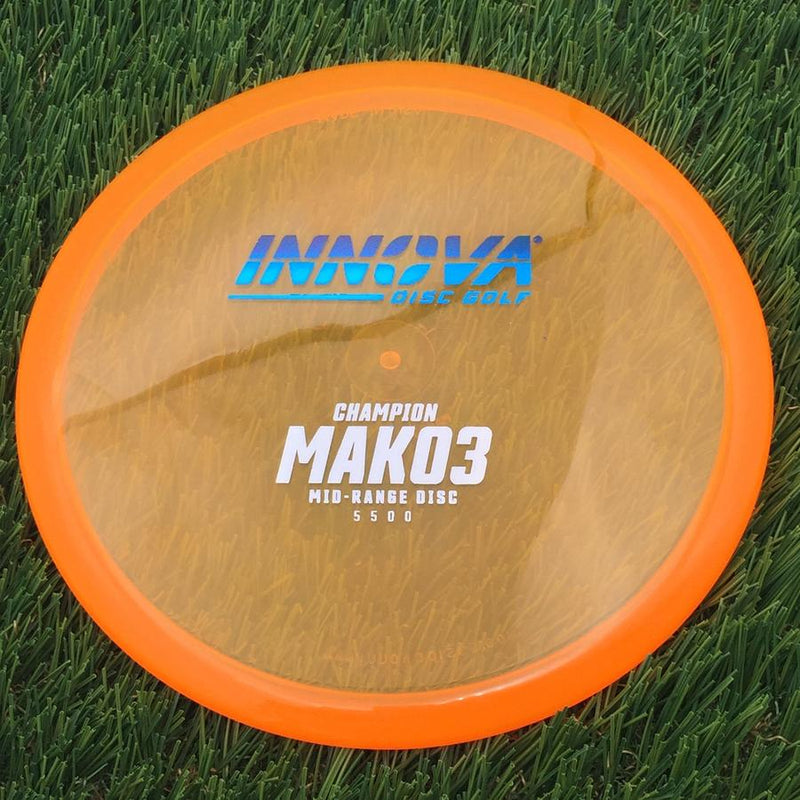 Innova Champion Mako3 with Burst Logo Stock Stamp- 176.55 Orange