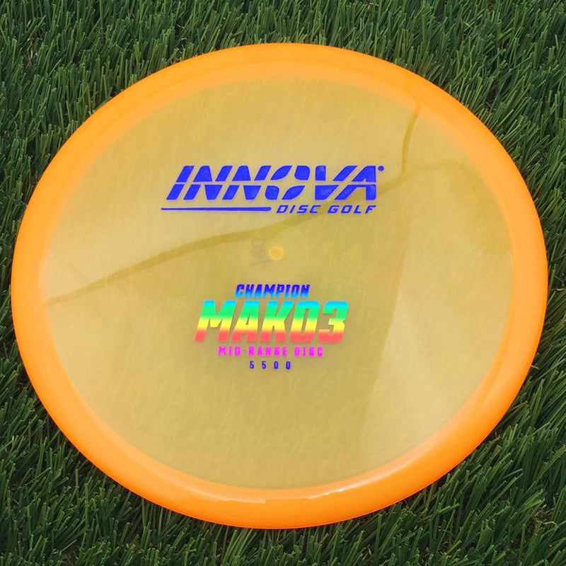 Innova Champion Mako3 with Burst Logo Stock Stamp- 179.95 Orange