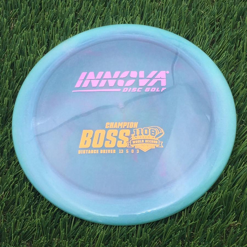 Innova Champion Boss with Burst Logo Stock 1108 Feet World Record Stamp- 172.4 Green