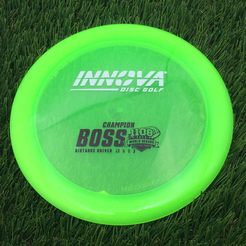 Innova Champion Boss with Burst Logo Stock 1108 Feet World Record Stamp- 172.74 Green