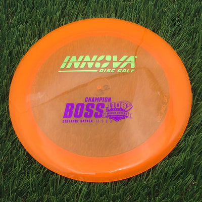 Innova Champion Boss with Burst Logo Stock 1108 Feet World Record Stamp- 172.92 Orange