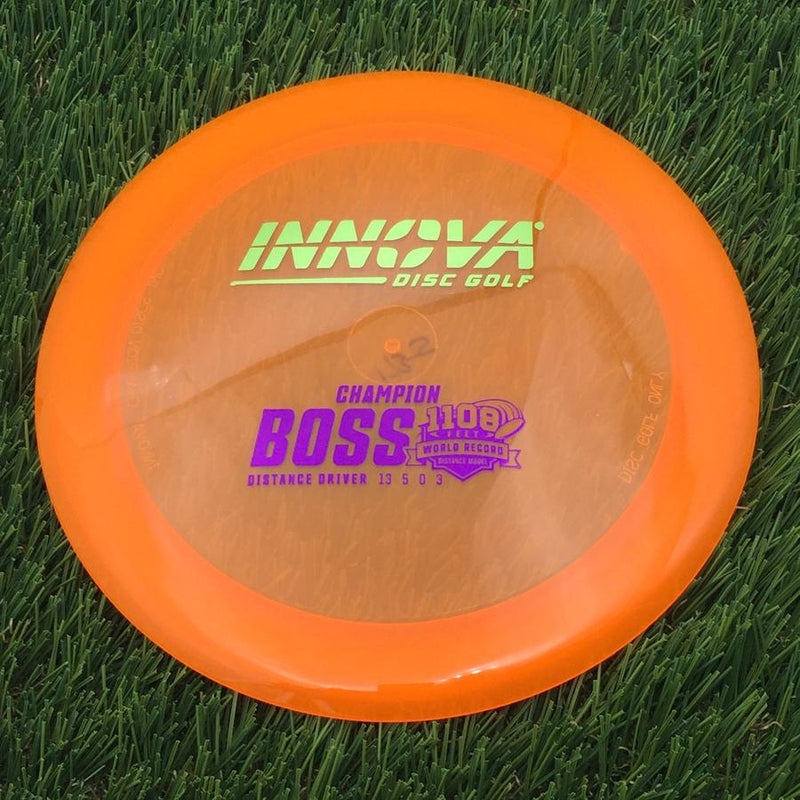 Innova Champion Boss with Burst Logo Stock 1108 Feet World Record Stamp- 172.92 Orange