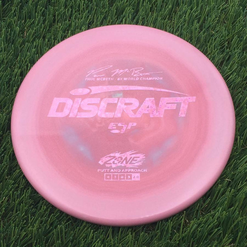 Discraft ESP Zone with Paul McBeth - 6x World Champion Signature Stamp- 174 Pink