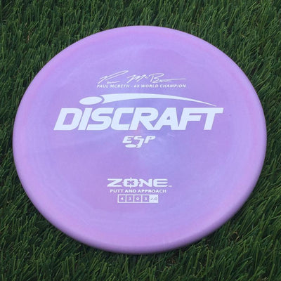Discraft ESP Zone with Paul McBeth - 6x World Champion Signature Stamp- 166 Purple