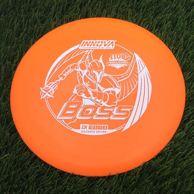 Innova DX Boss with 1108 Feet World Record Distance Model Stamp- 161.7 Orange