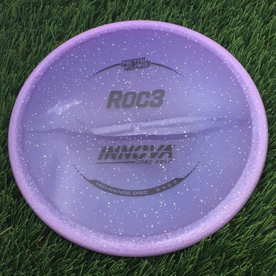 Innova Champion Metal Flake Roc3 with Burst Logo Stock Stamp- 137.63 Purple