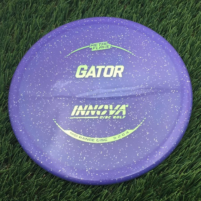 Innova Champion Metal Flake Gator with Burst Logo Stock Stamp- 174.74 Purple