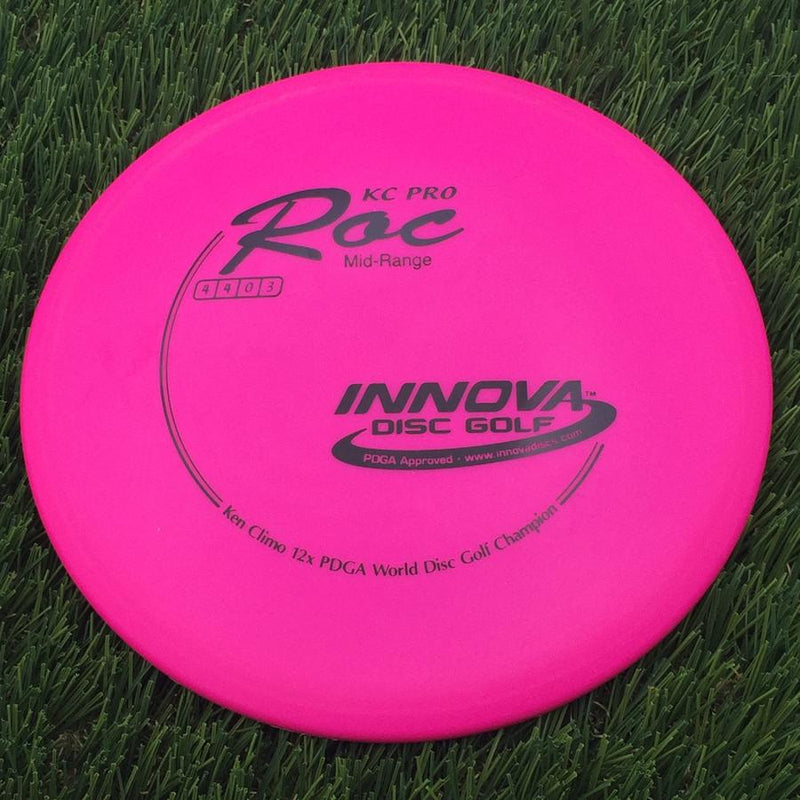 Innova Pro KC Roc with Ken Climo 12x PDGA World Disc Golf Champion Stamp- 176.24 Pink