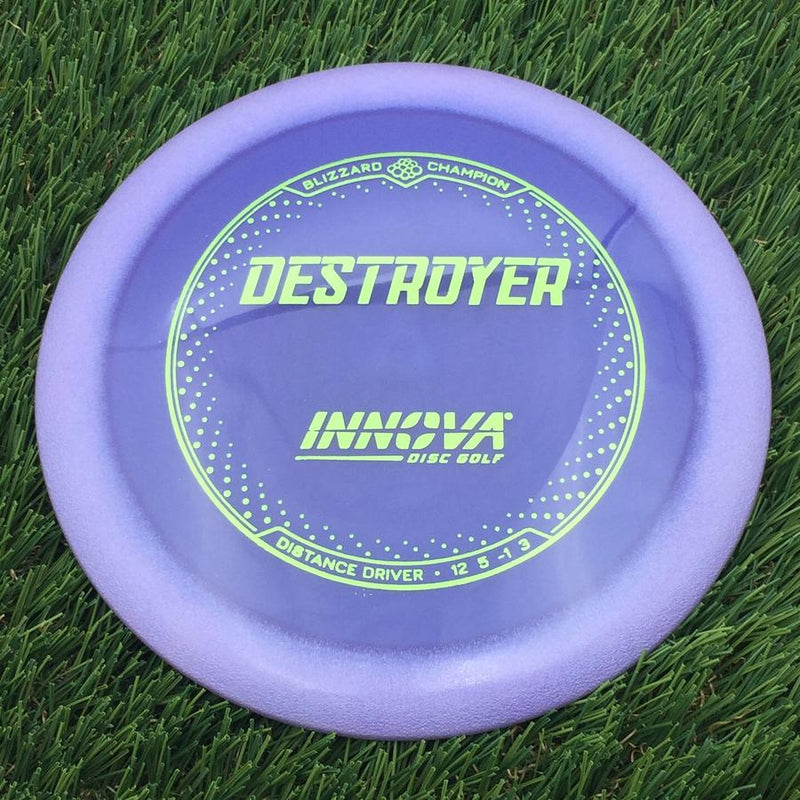 Innova Champion Blizzard Destroyer with Burst Logo Stock Stamp- 138.84 Purple