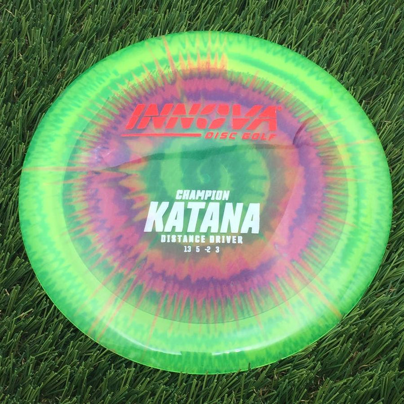 Innova Champion I-Dye Katana with Burst Logo Stock Stamp- 172.67 Dyed