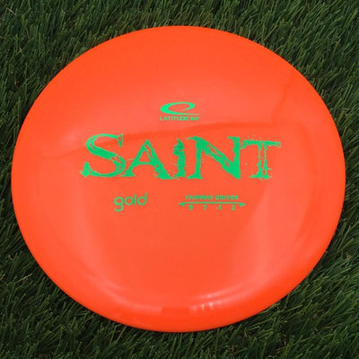 Latitude 64 Gold Line Saint with Distressed Stock Stamp- 170.76 Orange