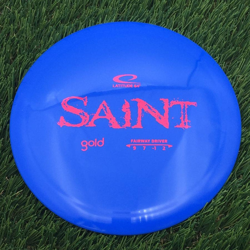 Latitude 64 Gold Line Saint with Distressed Stock Stamp- 170.48 Blue