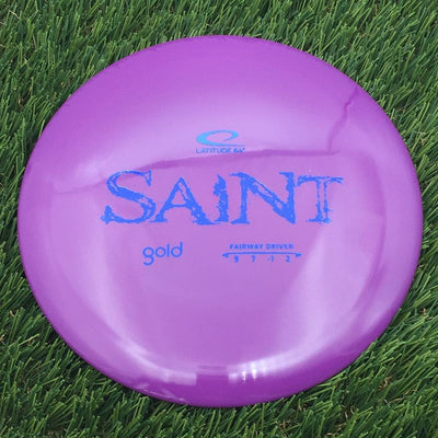 Latitude 64 Gold Line Saint with Distressed Stock Stamp- 171.27 Purple