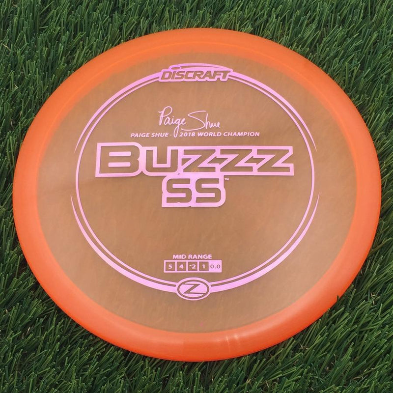 Discraft Elite Z BuzzzSS with Paige Shue - 2018 World Champion Stamp- 176.7 Orange