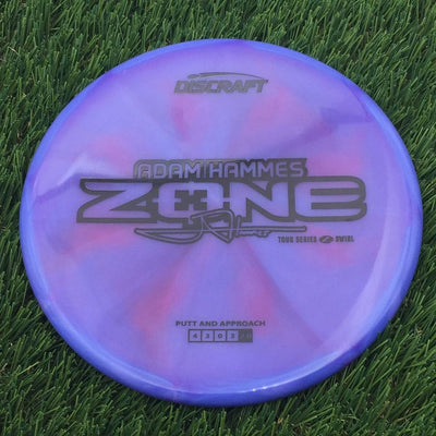 Discraft Elite Z Swirl Zone with Adam Hammes 2025 Tour Series Stamp- 179.36 Blurple