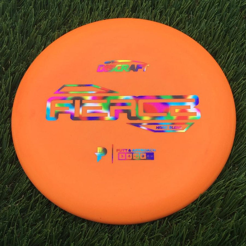 Discraft Putter Line Hard Fierce with PP Logo Stock Stamp Stamp- 169.2 Orange
