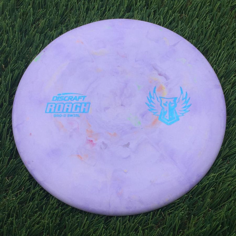 Discraft Bro-D Swirl Rubber Blend Roach with Brodie Smith Minimal Dark Horse Stamp- 174.09 Purple