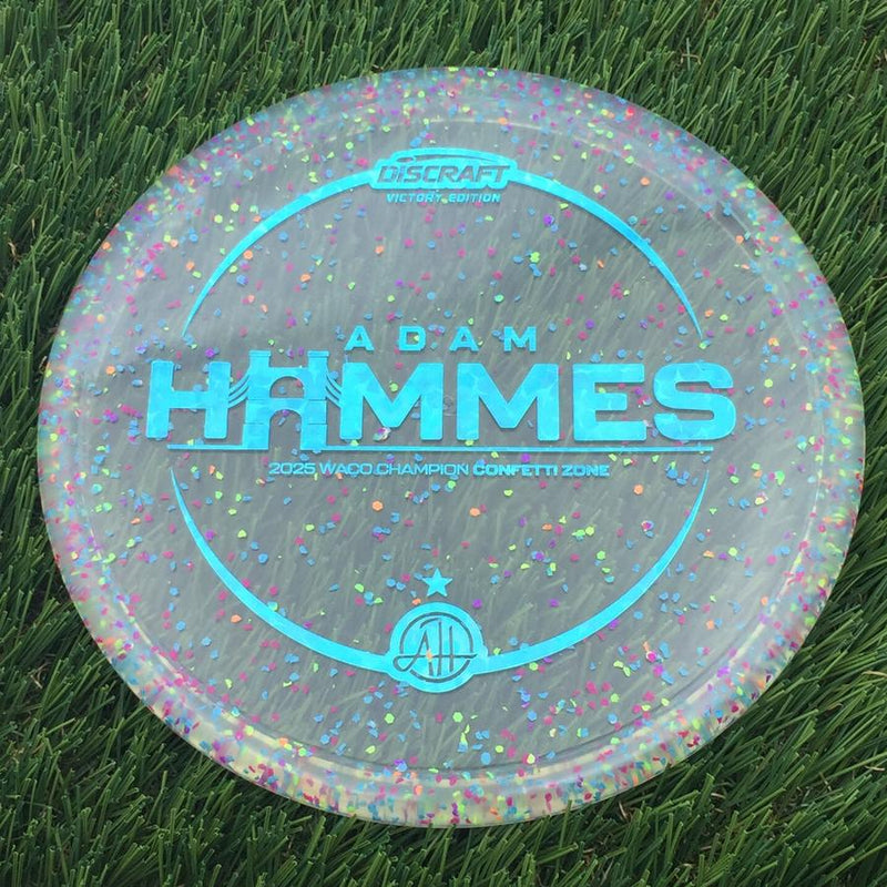 Discraft Elite Z Confetti Zone with Adam Hammes - 2025 Waco Champion - AH Signature Stamp- 176.01 Blue