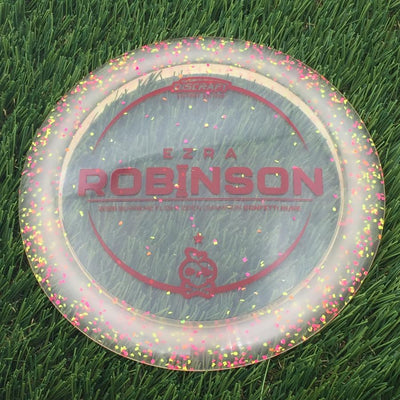 Discraft Elite Z Confetti Nuke with Ezra Robinson - 2025 Supreme Flight Open Champion - Peach Pirate Stamp- 173.85 Orange