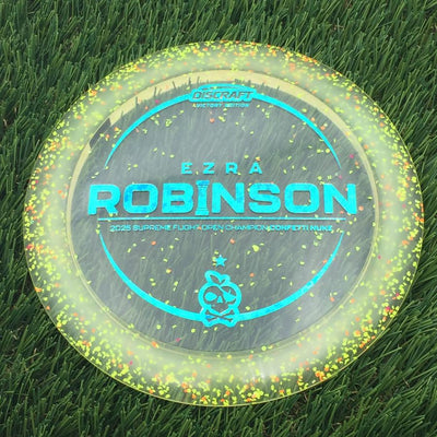 Discraft Elite Z Confetti Nuke with Ezra Robinson - 2025 Supreme Flight Open Champion - Peach Pirate Stamp- 176.64 Yellow