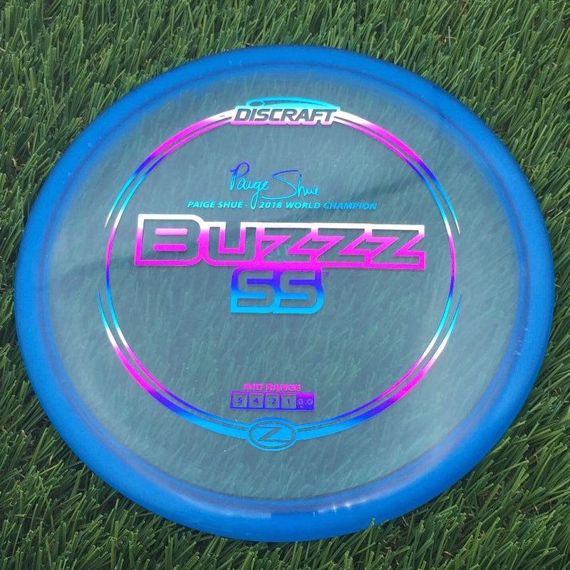 Discraft Elite Z BuzzzSS with Paige Shue - 2018 World Champion Stamp- 177.6 Blue