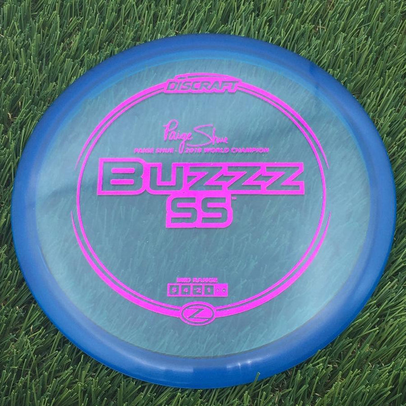 Discraft Elite Z BuzzzSS with Paige Shue - 2018 World Champion Stamp- 177.47 Blue