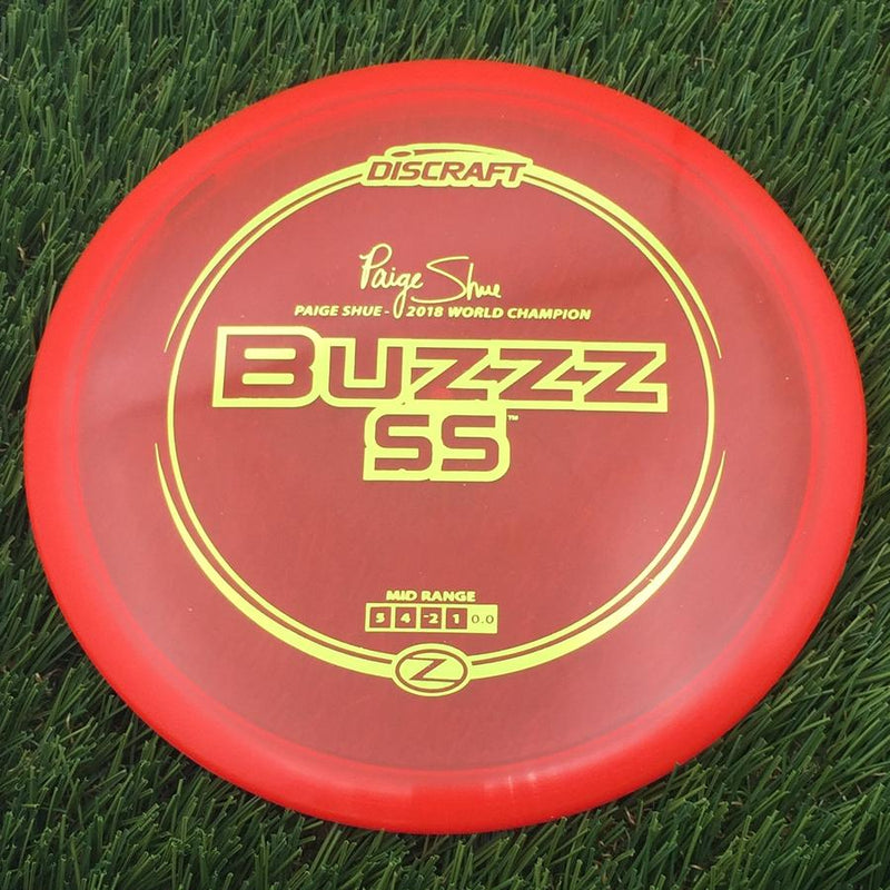 Discraft Elite Z BuzzzSS with Paige Shue - 2018 World Champion Stamp- 177.06 Red