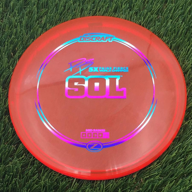 Discraft Elite Z Sol with PP 29190 5X Paige Pierce World Champion Stamp- 172.82 Red