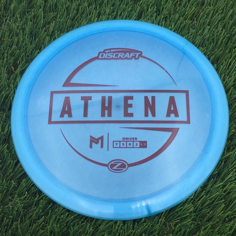 Discraft Elite Z Athena with PM Logo Stock Stamp Stamp- 169.95 Blue