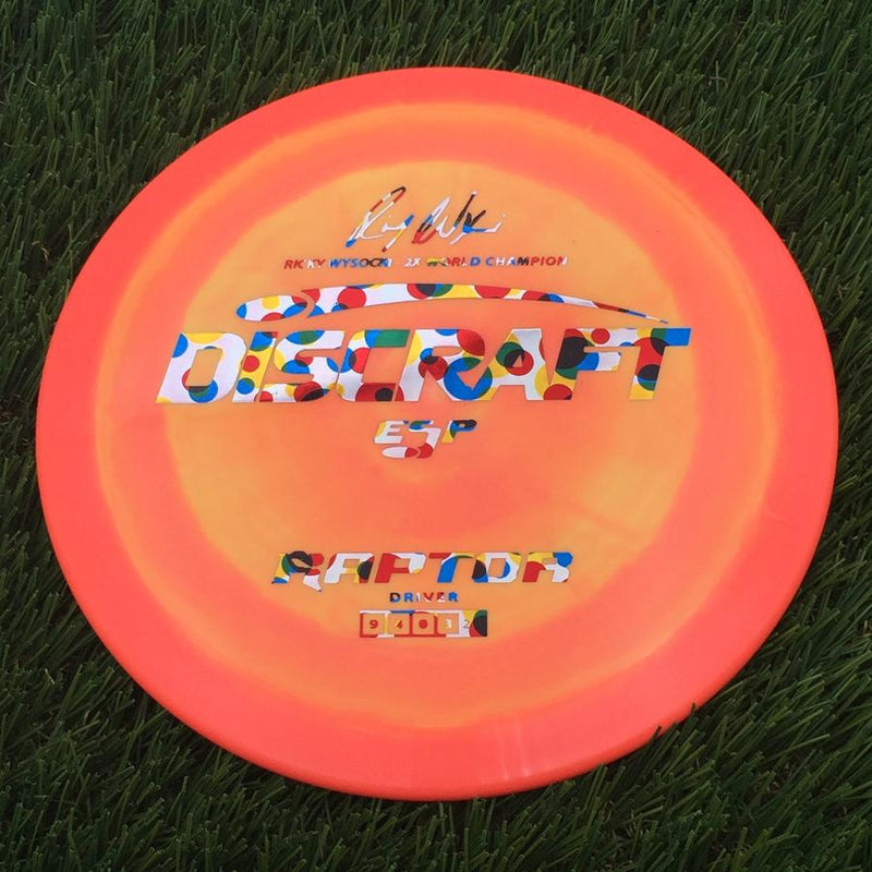 Discraft ESP Raptor with Ricky Wysocki - 2x World Champion Signature Stamp- 175.47 Orange
