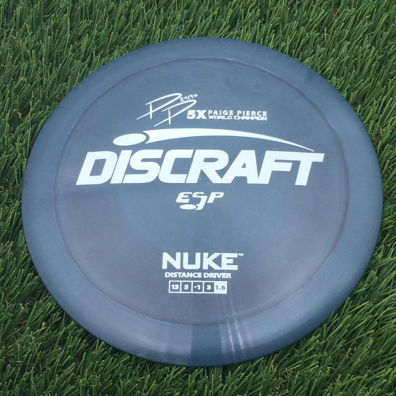 Discraft ESP Nuke with PP 29190 5X Paige Pierce World Champion Stamp- 165.5 Grey