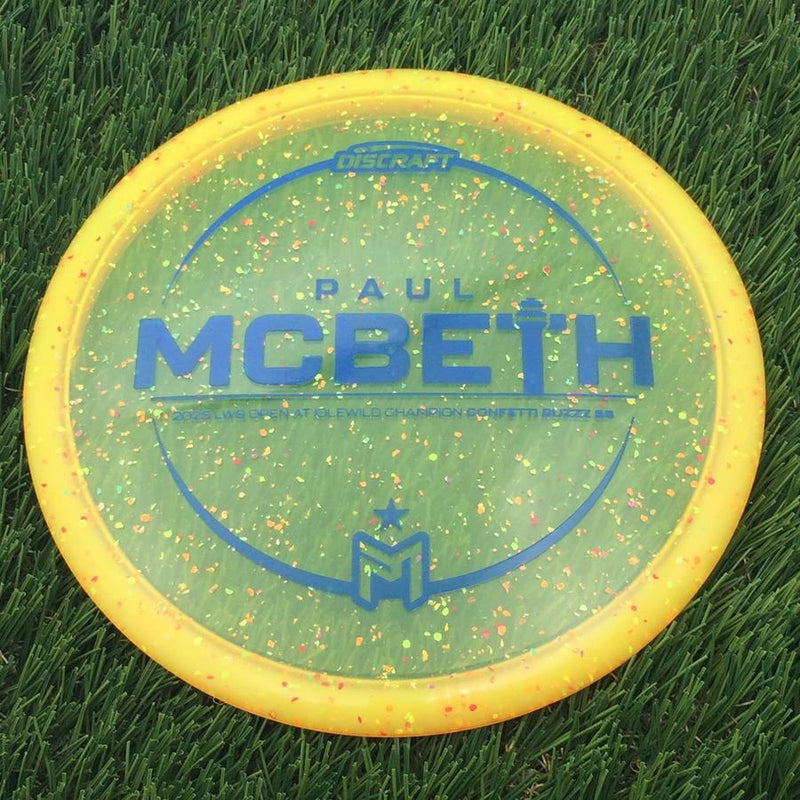 Discraft Elite Z Confetti BuzzzSS with Paul McBeth 2025 LWS Open At Idlewild Champion - Victory Edition Stamp- 174.46 Orange