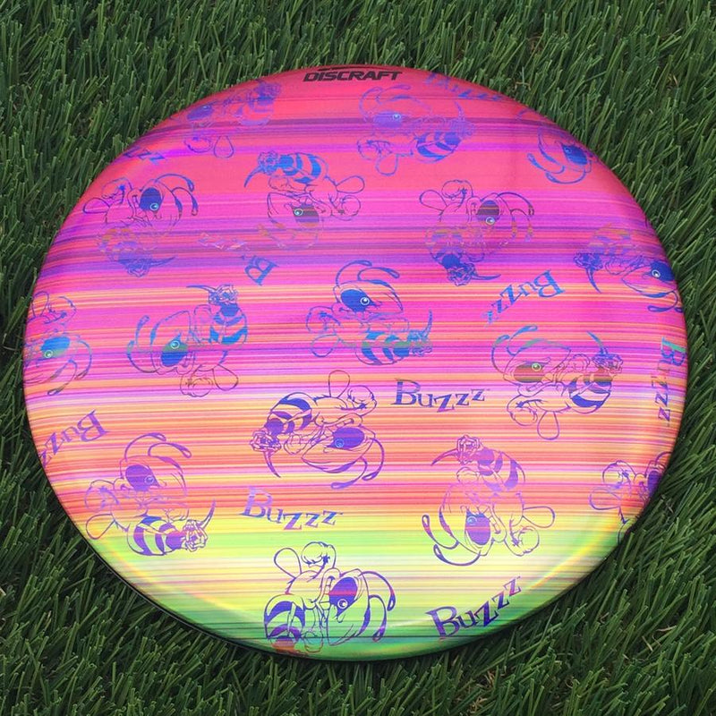 Discraft ESP Full Foil SuperColor Buzzz with Swarm on Chromatic Lines Print- 178.67