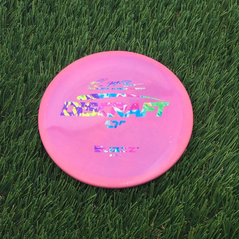Discraft ESP Mini Buzzz Mini with Paul McBeth - 6x World Champion Signature Stamp- 58.83 Pink