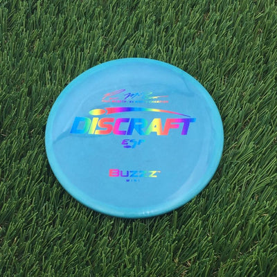 Discraft ESP Mini Buzzz Mini with Paul McBeth - 6x World Champion Signature Stamp- 58.93 Blue