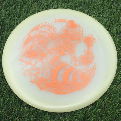 Discraft Mega-Glow Buzzz with 2025 Halloween Single Foil Art by Brian Allen Stamp- 178.68 Glow