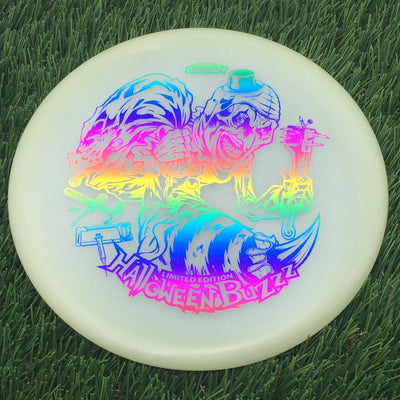 Discraft Mega-Glow Buzzz with 2025 Halloween Single Foil Art by Brian Allen Stamp- 179.09 Glow