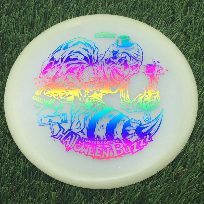 Discraft Mega-Glow Buzzz with 2025 Halloween Single Foil Art by Brian Allen Stamp- 179.09 Glow